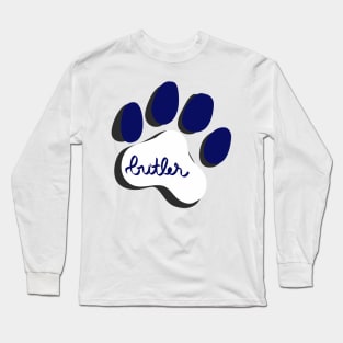 Butler Bulldogs Paw Print Long Sleeve T-Shirt